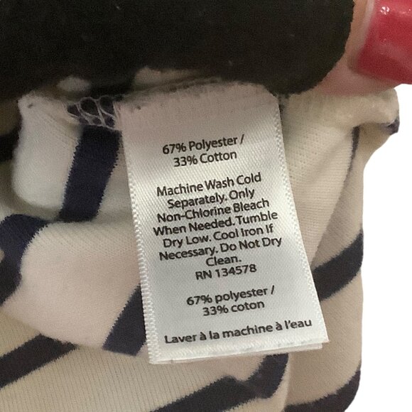 Vineyard Vines Striped Cowl Neck Pullover Sweater Women Sz XXS Cotton Blend - Picture 5 of 8